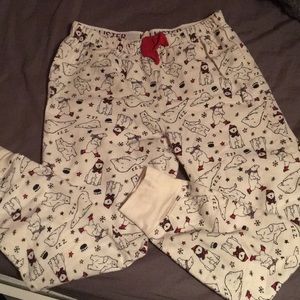 Hollister polar bear pajama pants